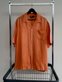 90s Vintage RalphLauren CALDWELL OpenCollar Shirt XL Orange