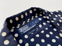 90s Vintage RalphLauren 100%Silk PolkaDot Shirt M