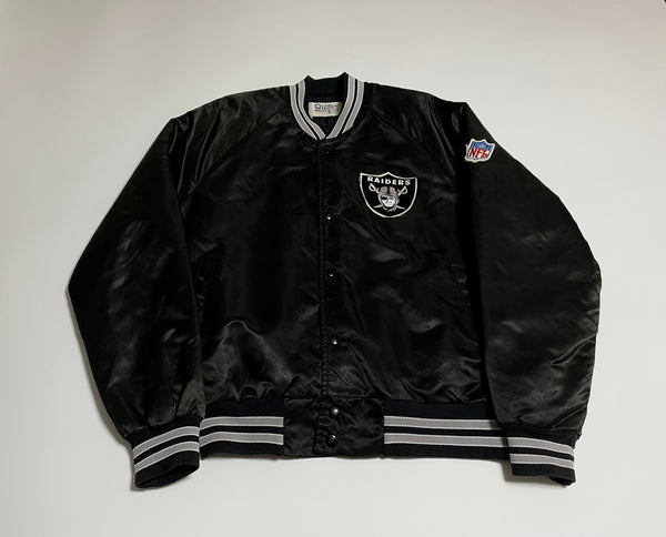 90s vintage RAIDERS Chalk Line varsity jacket M – NO BURCANCY