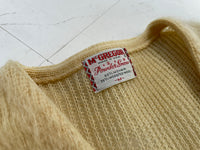 50s Mcgregor PowderSnow Mohair Cardigan M LemonYellow