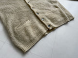 60s Vintage ARROW Mohair Cardigan Beige L