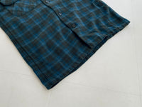 70s Vintage Pendleton Plaid Wool Shirt Blue&Turquoise