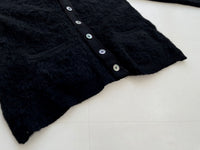 50s Vintage LORDJEFF BAGGYSHAG Mohair Cardigan M Black