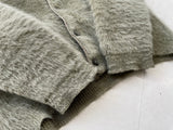 60s CAMPUS Mohair Cardigan L SilverGray