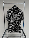 90s Vintage RalphLauren Rayon “Black Hawaiian” Shirt L Black