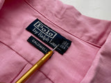 90s Vintage RalphLauren CALDWELL OpenCollar Shirt L Pink Deadstock