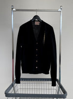 50s Pebble Beach Wool Cardigan 46 Black