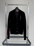 50s Pebble Beach Wool Cardigan 46 Black