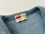 60s Vintage GRANT CREST Mohair Cardigan LightBlue