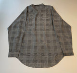 90s RalphLauren 100%Silk Houndstooth L/S Shirt XL