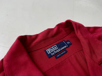 90s Vintage RalphLauren Rayon Loop Shirt XL Burgundy