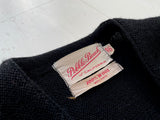 50s Pebble Beach Wool Cardigan 46 Black