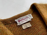 SuperFuzzy 50s WAREPRATT CO Mohair Cardigan XL GoldenBrown