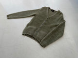 60s CAMPUS Mohair Cardigan L SilverGray