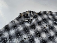 90s RRL Shadow Plaid Shirt XL Black&White