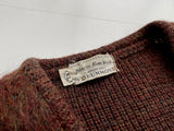 SuperFuzzy&Heavy 50s DRUMMOND Mohair Cardigan XL Brown