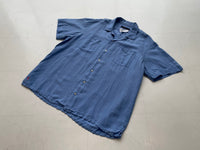 Vintage Polo RalphLauren OpenCollarShirt XXL Blue