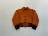 60s Vintage Varsity jacket Reversible Black&Orange 34