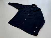 Vintage RalphLauren 50s Style 100%Rayon Shirt M DarkNavy