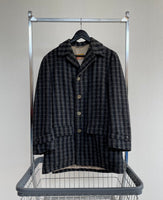 50s SportKing Ombré Wool Coat Black&Gray