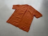 90s Vintage RalphLauren OpenCollar Shirt Silk&Linen M Orange