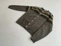 70s Vintage Jantzen Mohair Cardigan Nordic Pattern L
