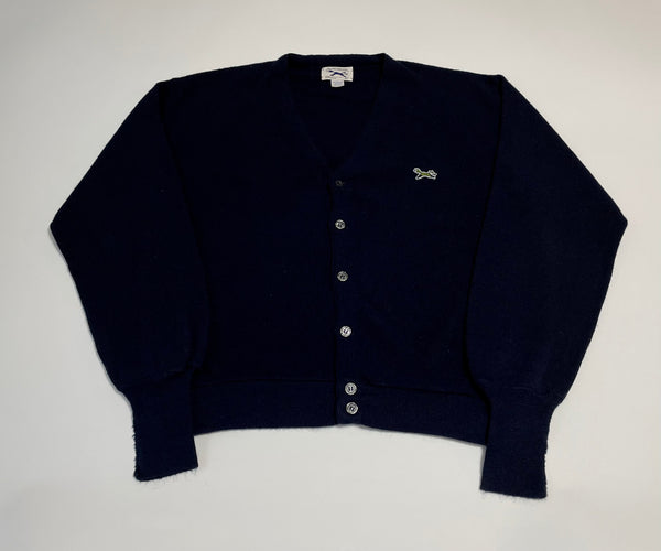 80s vintage The Fox Sweater cardigan DeepNavy XL