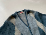 60s Vintage REVERE Mohair Cardigan Diamond M