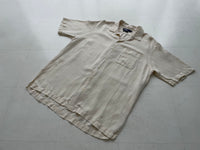 90s Vintage RalphLauren CALDWELL OpenCollar Shirt L Herringbone