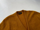 60s Vintage Drummond Mohair Cardigan L Mustard