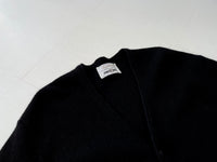 70s Vintage ArnoldPalmer Alpaca Cardigan M Black