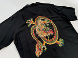 90s Vintage Polo RalphLauren CLAYTON “Dragon”Rayon Opencollar Shirt L