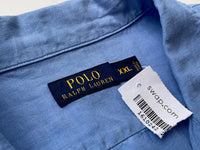 Vintage Polo RalphLauren OpenCollarShirt XXL Blue