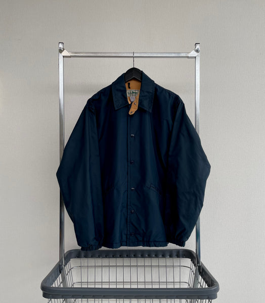 80s LL Bean Coach Jacket M Navy