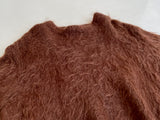 80s Vintage Dignity Mohair Crewneck Sweater Brown