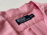 90s Vintage RalphLauren Silk&Linen L/S Shirt XL Pink