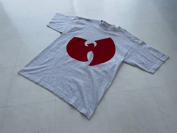 90s Vintage Wu-Tang Clan BIG LOGO T-shirt XL Gray – NO BURCANCY
