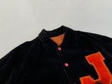 60s Vintage Varsity jacket Reversible Black&Orange 34