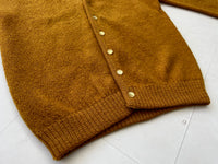 60s Vintage Drummond Mohair Cardigan L Mustard