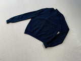 60s ArnoldPalmer Alpaca Cardigan XL Blue&Black