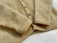 50s Mcgregor PowderSnow Mohair Cardigan M LemonYellow