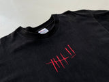 90s Vintage Se7en T-shirt XL Black