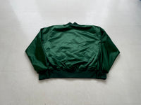 90s GAME Satin Varsity jacket XXL Green