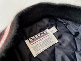 90s DeLong Varsity wool Jacket M Black