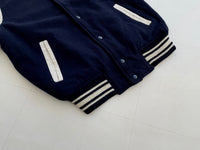 90s Vintage Varsity Jacket Navy