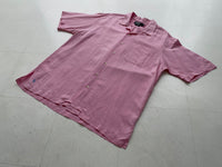 90s Vintage RalphLauren CALDWELL OpenCollar Shirt L LightPink