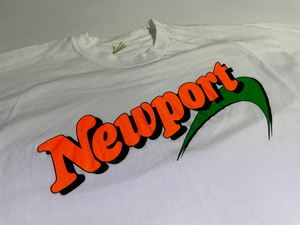 90s vintage Newport Tshirt XL with BOX deadstock – NO BURCANCY