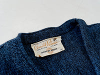 60s ArnoldPalmer Alpaca Cardigan XL Blue&Black