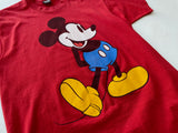 90s Vintage MickeyMouse BluePants T-shirt XL Red