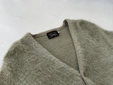 60s CAMPUS Mohair Cardigan L SilverGray